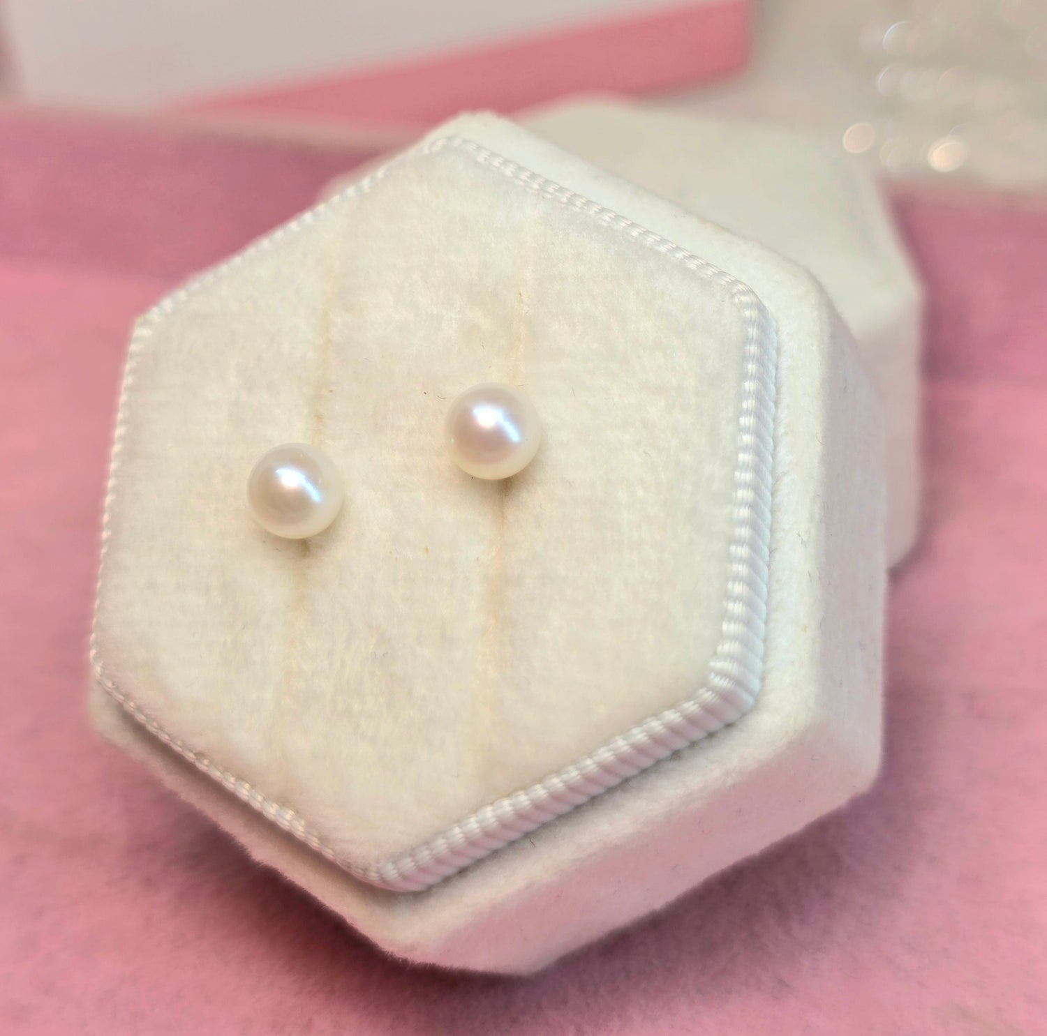 Perla natural en oro 14k 6mm