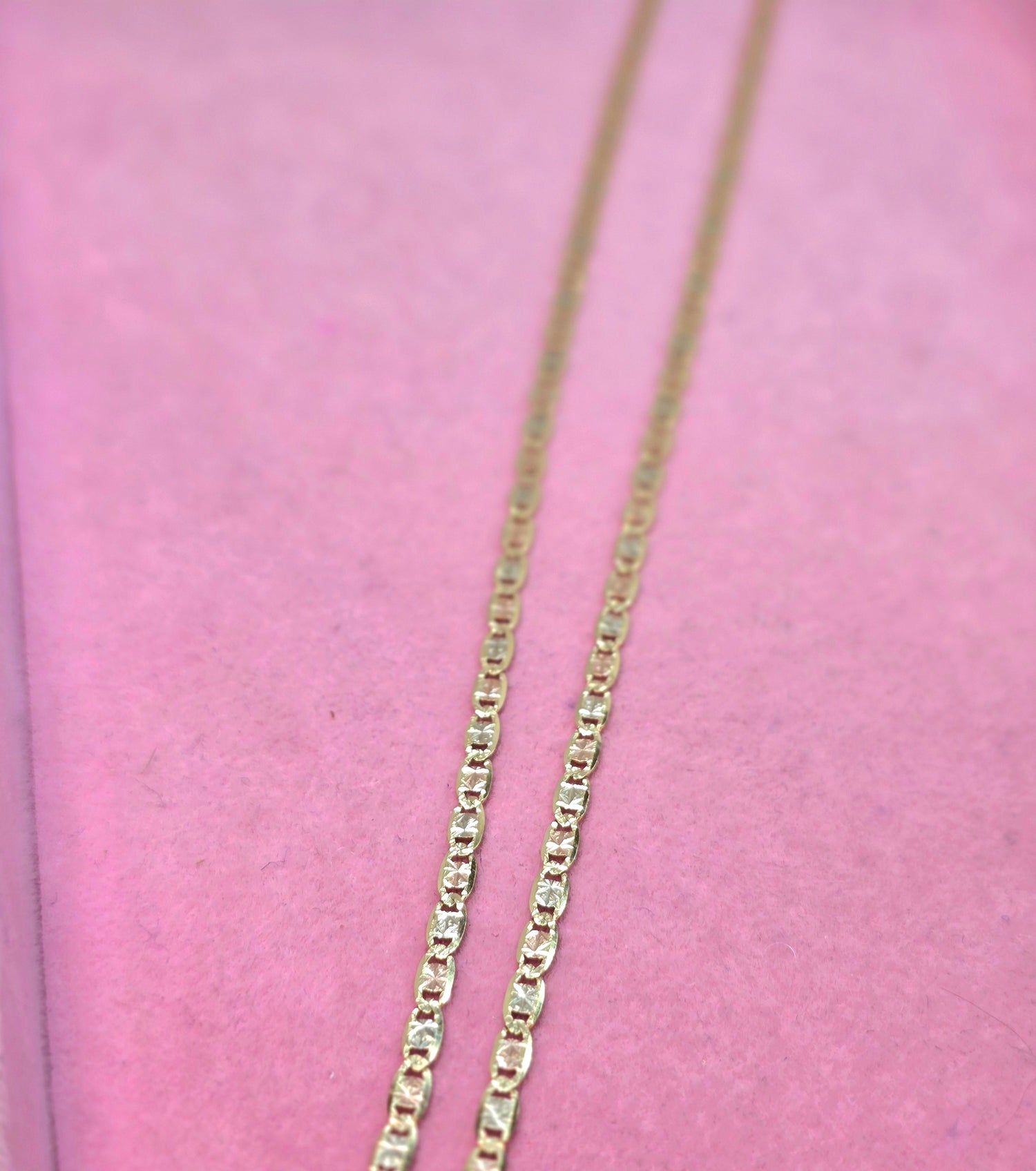 14K Cadena de 3 oros