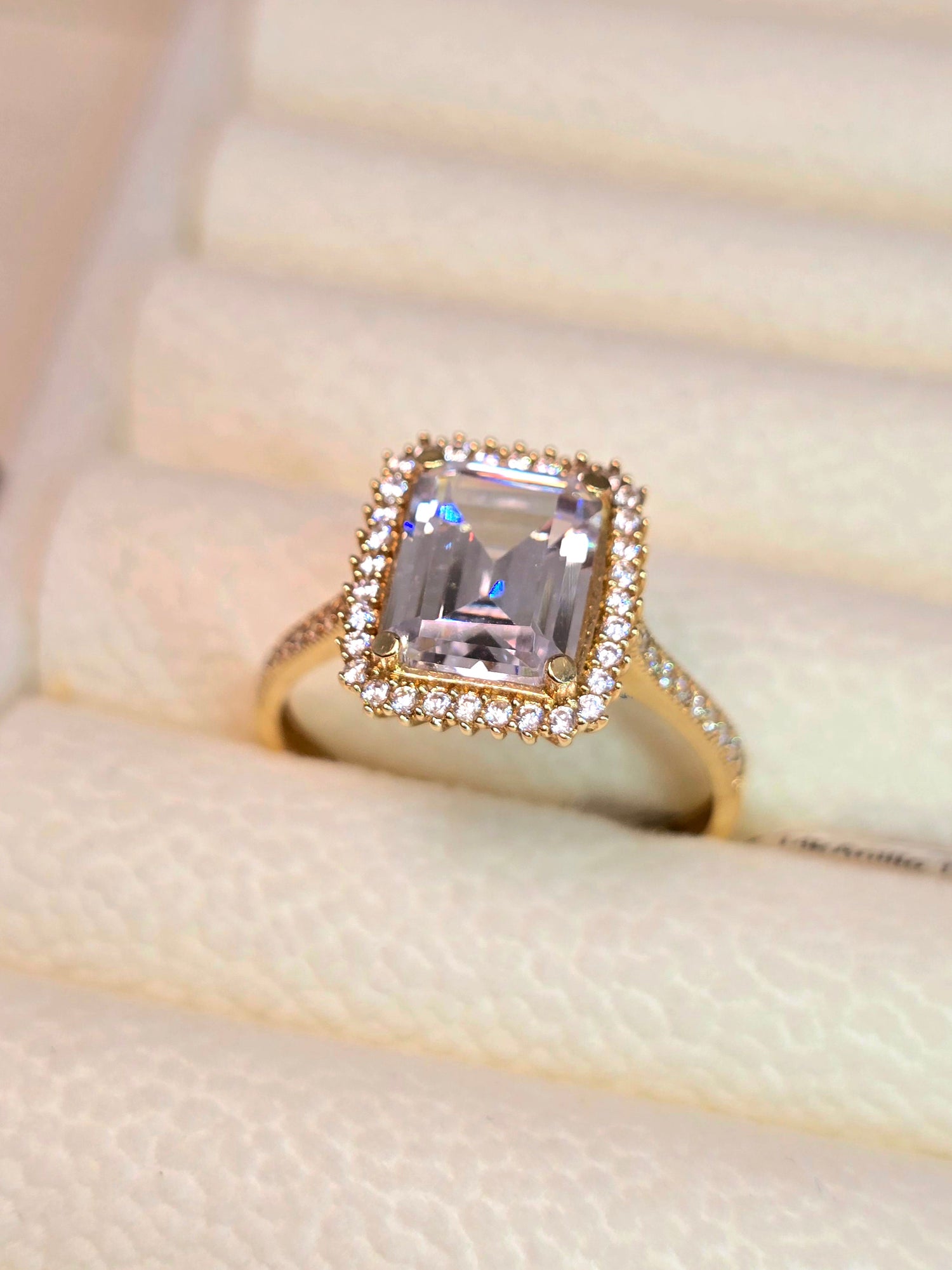 14K Anillo Transp squadre