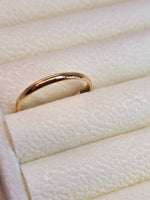 10K Anillo Banda lisa delgada