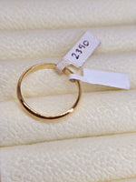 10K Anillo Banda lisa pequeño