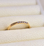 14K Anillo de Oro con diamantes