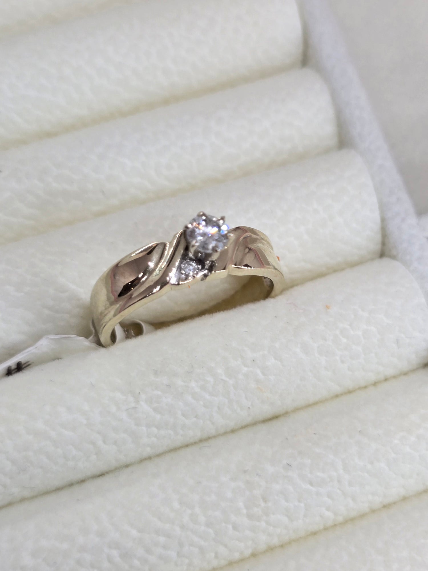 14k Anillo en oro blanco