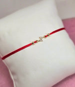 14K Pulsera de hilo con rallito