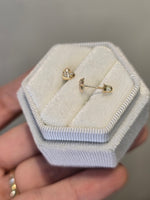 14K the big hearth con bizel y circones - version peque