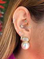 Brass stud chunky de circones