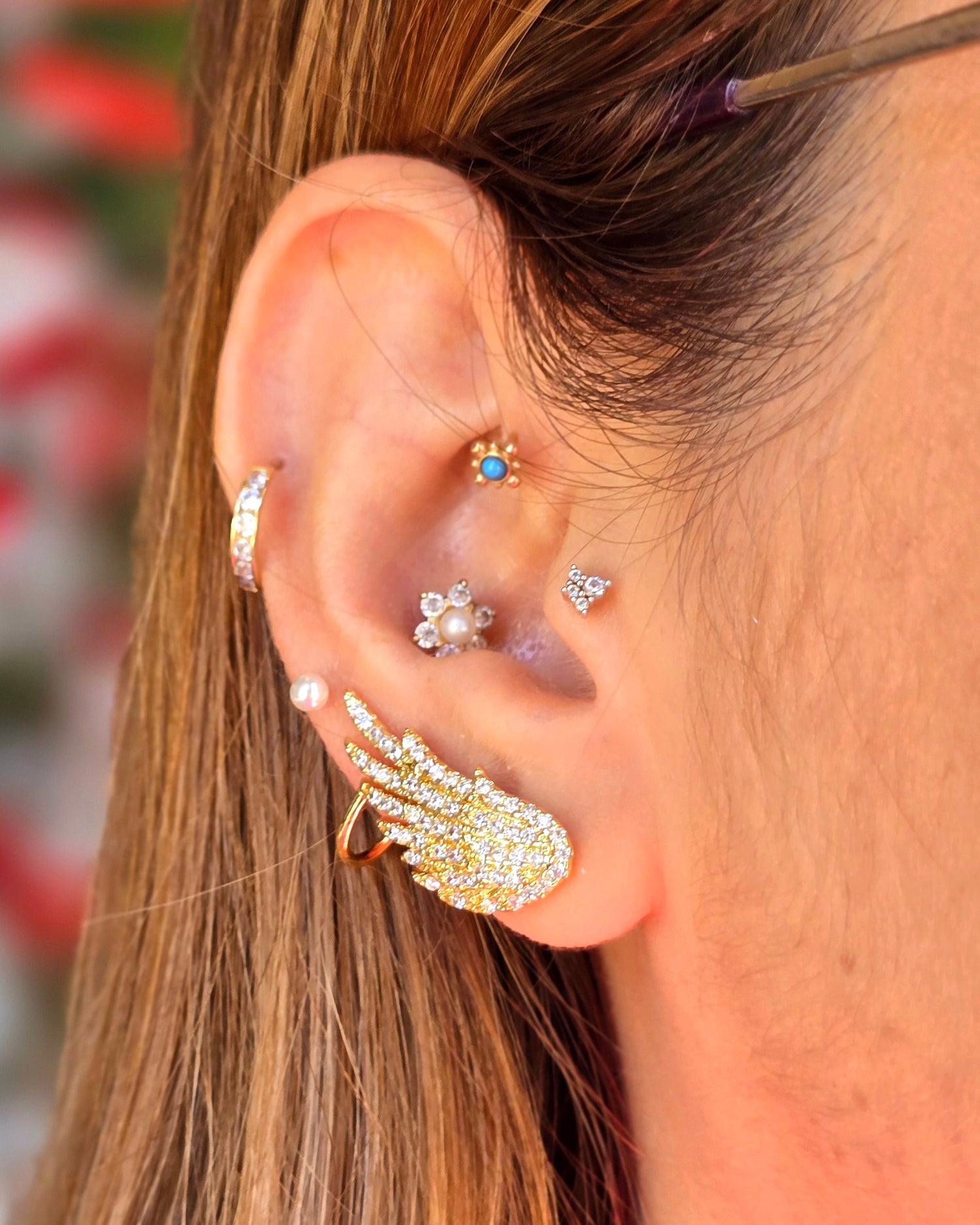 Brass earclimber alita