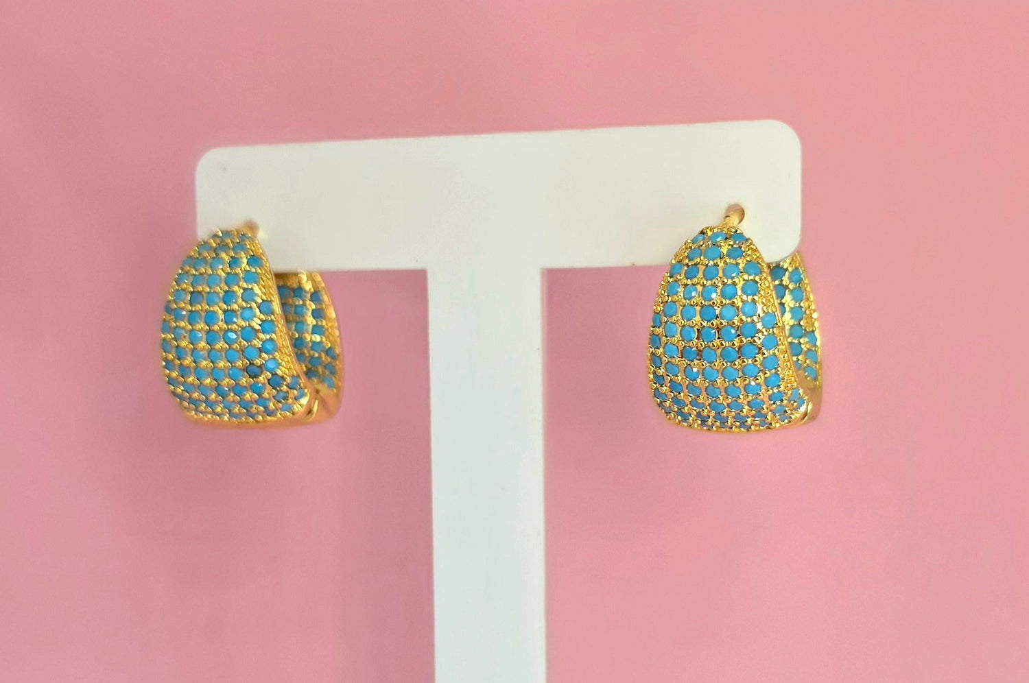 Brass hoops azul