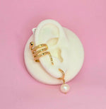 Brass earcuff  Serpiente