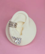 Brass earcuff Serena plateado