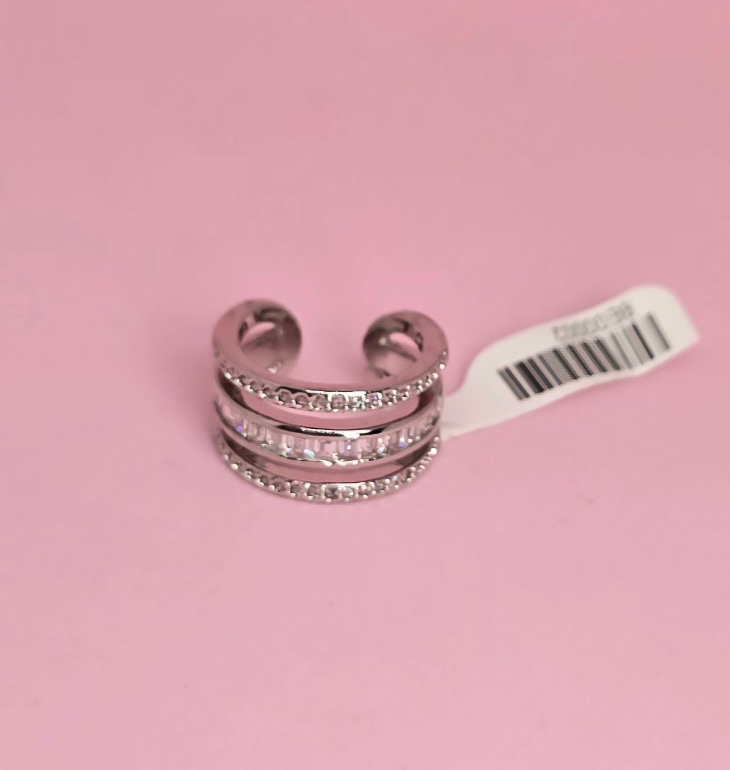 Brass earcuff Serena plateado