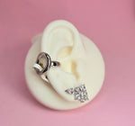 Brass earcuff Malibu plateado