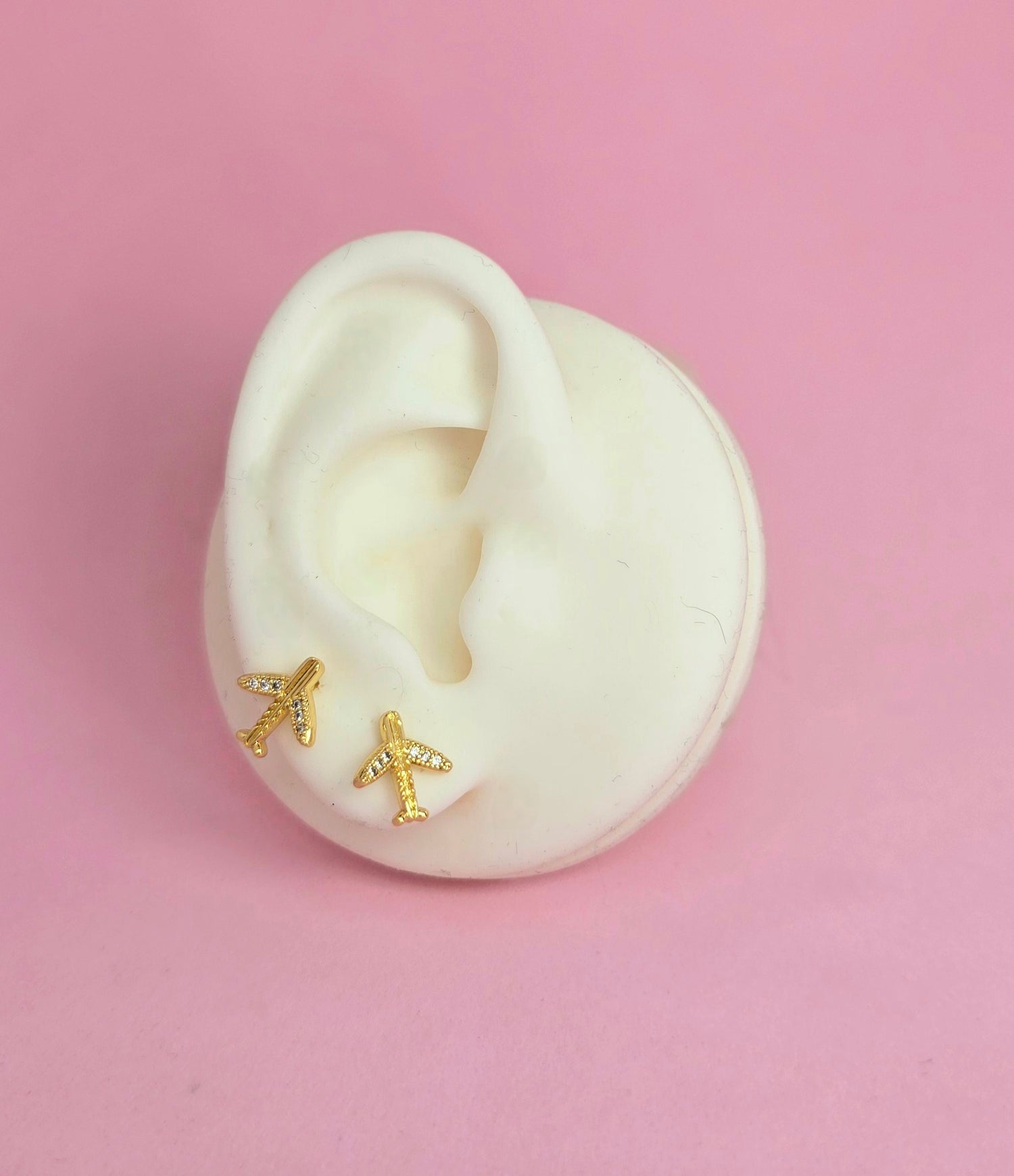 Brass avioncitos stud