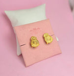 Aretes Virgencita silueta Gold