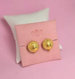 Aretes Virgencita redondos Gold