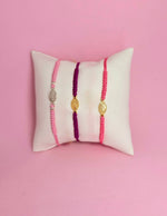 Pulsera Virgencita Mini clasica pink