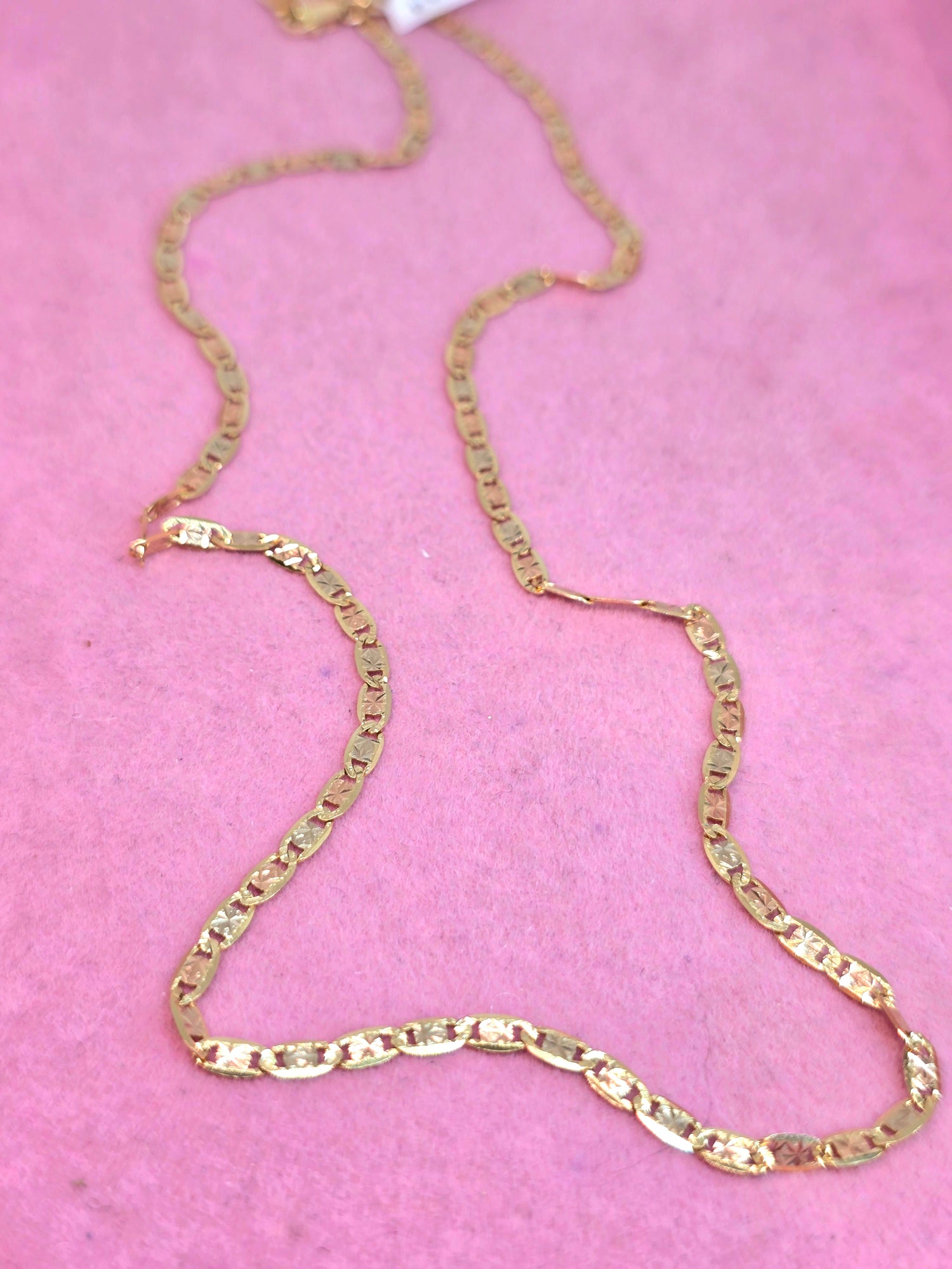 14K Cadena de 3 oros