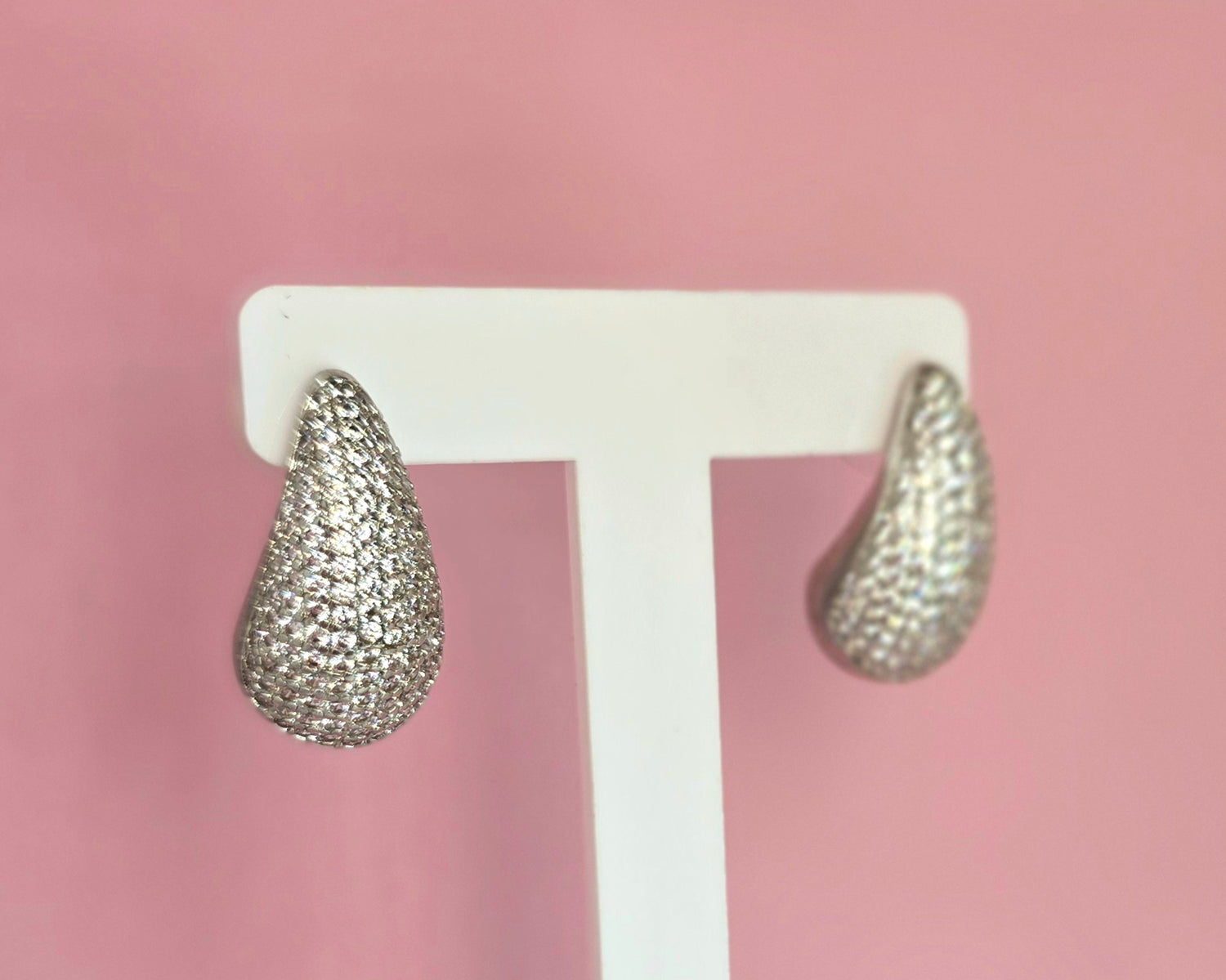 Poe con circones en plateado