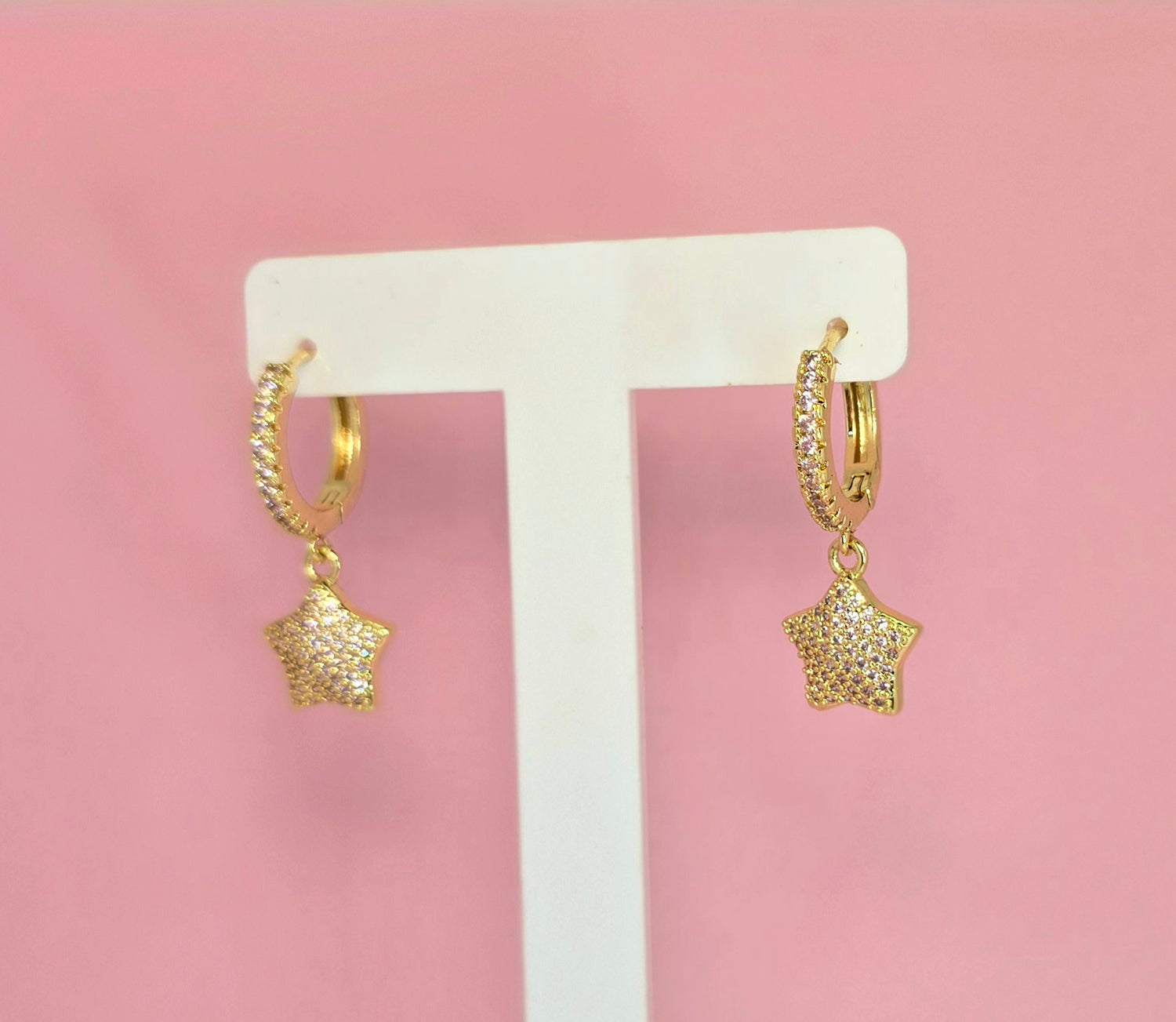 Brass hoops Annie star